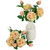 Real Touch™ Cream and Pink Artificial Rose Stems, Set of 6 - 26" - IMAGE 3
