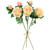 Real Touch™ Cream and Pink Artificial Rose Stems, Set of 6 - 26" - IMAGE 4