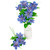 Real Touch™ Blue Artificial Lotus Floral Sprays, Set of 6 - 25"
