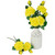 Real Touch™ Yellow Artificial Rose Stems, Set of 6 - 19" - IMAGE 3