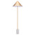 63" Brass and White Marble Base Floor Lamp - IMAGE 4