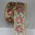 Gold and Red Poinsettia Metallic Wired Craft Ribbon 2.5" x 20 Yards - IMAGE 1