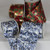 Silver and Blue Xmas Bells Wired Craft Ribbon 6" x 20 Yards - IMAGE 2
