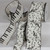White and Black Piano Metallic Wired Craft Ribbon 2.5" x 20 Yards - IMAGE 2