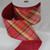 Red and Yellow Couture Plaid Metallic Wired Craft Ribbon 3" x 10 Yards - IMAGE 1