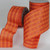 Orange and Shimmering Gold Fall Plaid Wired Craft Ribbon 3" x 20 Yards - IMAGE 2