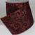Burgundy Red and Brown Swirl Wired Craft Ribbon 5" x 20 Yards - IMAGE 1