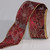 Bordeaux Red and Gold Poinsettia Semi Sheer Wired Craft Ribbon 3" x 20 Yards - IMAGE 1
