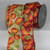 Burgundy Red and Orange Pumpkins Wired Craft Thanksgiving Ribbon 2.5" x 20 Yards - IMAGE 2