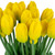 Real Touch™ Yellow Artificial Tulip Floral Bundles, Set of 6 - 18"