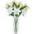 Real Touch™ White Artificial Lily Floral Stems, Set of 6 -38" - IMAGE 6