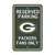 18" NFL Green Bay Packers 'Reserved Parking' Wall Sign - IMAGE 1