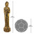 28" Standing Serenity Buddha Asian Outdoor Garden Statue