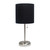 Stick Lamp with USB Charging Port - 19.5" - Silver and Black - IMAGE 1