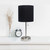 Stick Lamp with USB Charging Port - 19.5" - Silver and Black - IMAGE 5