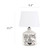 Welcome Home Farmhouse Table Lamp - 13.75" - White and Black