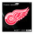 NHL Detroit Red Wings Large Decal Sticker - 8" - Red and White - IMAGE 1