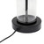 Encased Glass Table Lamp with Tapered Shade - 17" - Clear and White