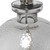 Hammered Glass Jar Table Lamp with Shade - 20" - White and Gray - IMAGE 5