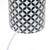 Coin Print Table Lamp with Drum Shade - 18.5" - Black and White - IMAGE 5