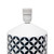 Coin Print Table Lamp with Drum Shade - 18.5" - Black and White