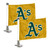 Set of 2 MLB Oakland Athletics Ambassador Flags 6" x 4" - IMAGE 1