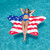 Inflatable Americana Star Island Swimming Pool Float - 69" - IMAGE 2