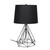 Geometric Wired Table Lamp with Tapered Shade - 23.5" - Matte Black - IMAGE 1