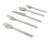 Hammered Handle Stainless Steel Four Service Flatware Set - Silver - 20pc - IMAGE 1