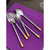 Stainless Steel Four Service Flatware Set - Silver and Gold - 20pc - IMAGE 4