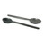Stainless Steel Dessert Spoon Flatware Set - Black - 6pc - IMAGE 1