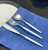 Hammered Stainless Steel Twelve Service Flatware Set - Silver and White - 36pc - IMAGE 2