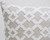 Geometric Square Throw Pillow - 20" - White and Beige - IMAGE 3