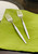 Stainless Steel Salad Fork Flatware Set - Silver and White - 6pc - IMAGE 3