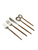 Stainless Steel Single Service Flatware Set - Brown - 5pc - IMAGE 1
