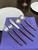 Stainless Steel Single Service Flatware Set - Brown - 5pc - IMAGE 3