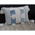 Boho Style Rectangular Throw Pillow - 20" - White and Blue - IMAGE 3