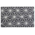 1.5' x 2.5' Geometric Rectangular Bath Rug - Gray and White - IMAGE 1