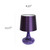 Mosaic Tiled Table Lamp with Tapered Shade - 14" - Purple - IMAGE 3