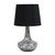 Mosaic Tiled Table Lamp with Tapered Shade - 9.5" - Black - IMAGE 1