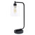 Desk Lamp with Glass Shade and USB Port - 19" - Matte Black - IMAGE 5