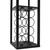 Floor Lamp with Storage Shelf and Wine Rack - 62.75" - Black and White - IMAGE 4