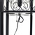 Floor Lamp with Storage Shelf and Wine Rack - 62.75" - Black and White