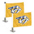 Set of 2 NHL Nashville Predators Ambassador Car Flags 6" x 4" - IMAGE 1