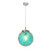 Round Netted Glass Pendant Light with Rope - 12" - Blue and Brown - IMAGE 5