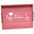 Rectangular Wooden "Happy Valentine's Day" Accent Tray with Handles - 15.5" - Pink - IMAGE 1