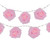 10-Count Pink Rose Flower LED String Lights, 4.5ft, Clear Wire - IMAGE 1