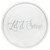 "Let it Snow" Round Wooden Decorative Tray with Cutout Handles - 13.75" - White - IMAGE 1