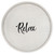 Round Wooden "Relax" Accent Tray with Handles - 13.75" - Gray - IMAGE 1