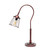 Curved Arm Table Lamp with Cage Shade - 25" - Bronze Tone - IMAGE 1